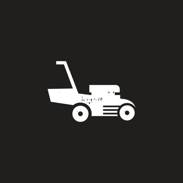 recommend clip art: lawn mowers isolated on white background. Mowed grass. Vector illustration of gardening grass-cutter.