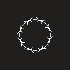 Barbed Wire vector For Print, Barbed Wire Clipart, Barbed Wire vector Illustration