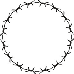 Barbed Wire vector For Print, Barbed Wire Clipart, Barbed Wire vector Illustration