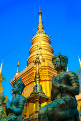 Fototapeta premium Wat Thawai at Hang Dong District of Chiang Mai Province