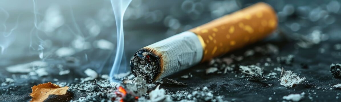 Cigarette background. World no tabacco day 