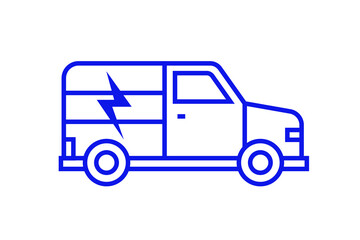 Isolated repair of electrical networks illustration in line style design. Vector illustration.	