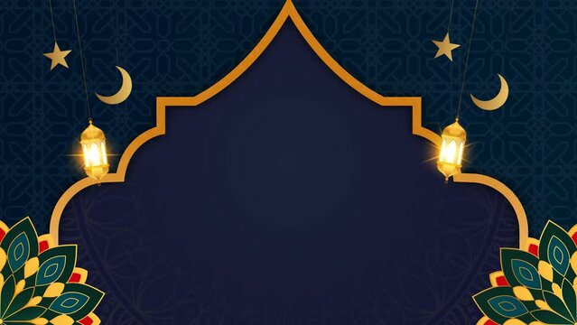 Islamic Arabic Opener and Background for invitation, Ramadan, Eid, Mawlid, Meraj	