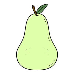 pear illustration hand drawn isolated vector	