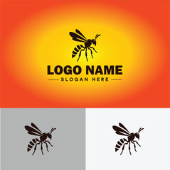 wasp logo vector art icon graphics for company brand business icon wasp Logo template