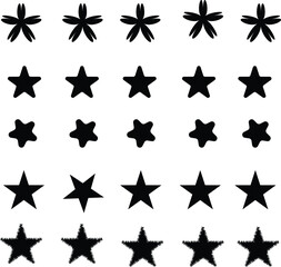 Set of STARS - Vector File