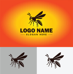 wasp logo vector art icon graphics for company brand business icon wasp Logo template