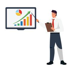 Businessman avatar  best look illustration