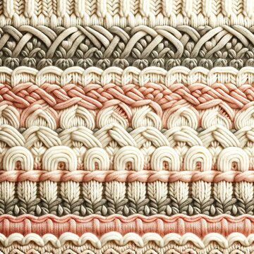 Create a pattern image that evokes the texture and warmth of a cozy knit sweater