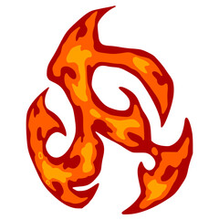 fire and flames element. Red Fire Vector