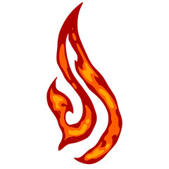 fire and flames element. Red Fire Vector