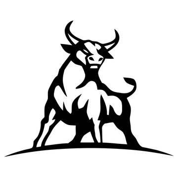 bull silhouette vector