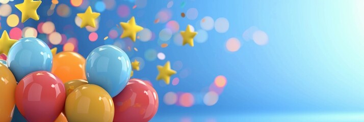 International Children's Day background with copy space area for text. Art and cute background