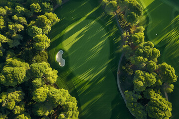 The Masters Golf Aerial Augusta National  - obrazy, fototapety, plakaty