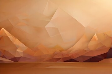 brown polygon for background design. Generative AI