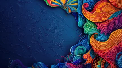 Schilderijen op glas Art and colorful background. World Art Day background. Copy space. © Otseira