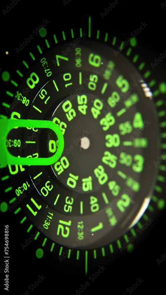 Poster watch clock timer in vertical