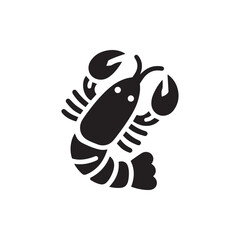 Crawfish icon vector