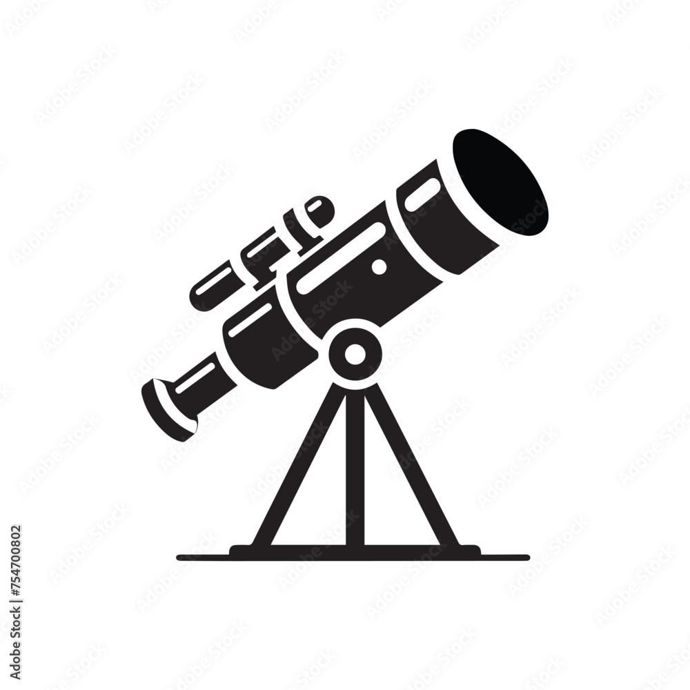 Wall mural telescope icon vector