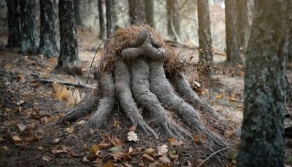 Obraz premium Strange creatures in the forest