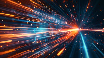 Naklejka premium Abstract technology background of high speed global data transfer.