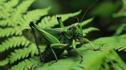 A grasshopper taken on close up