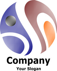 Abstract illustration.  abstract logo design.