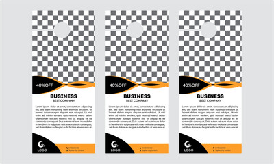 Door hanger design template for your business or company