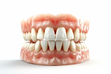 Obraz premium dental teeth model isolated on white background