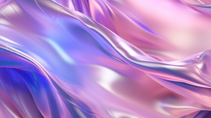 Close-up mesmerizing abstract modern glossy shiny shining pastel neon pink, purple, blue, lavender...