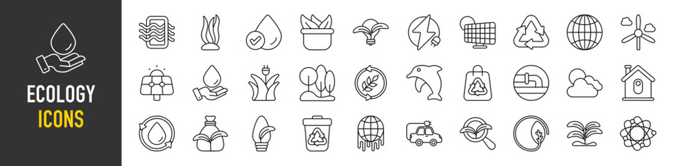 Ecology icons vector illustration