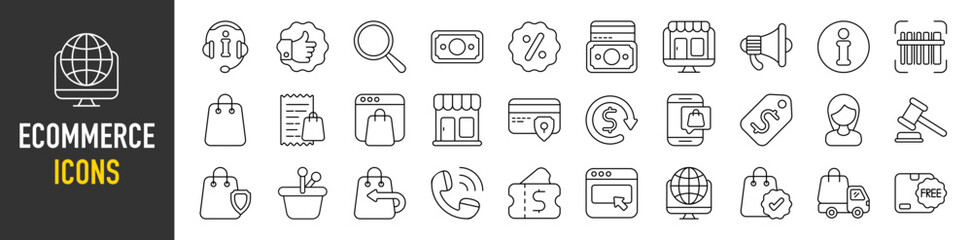 Ecommerce icons vector illustration