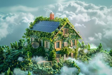 The Role of Smart Home Systems in Urban Development: Strategies for Incorporating Green Building Techniques - obrazy, fototapety, plakaty