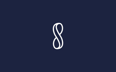 letter s with infinity logo icon design vector design template inspiration