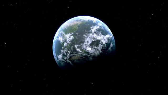 South Korea Zoom to the Country from Space to Earth