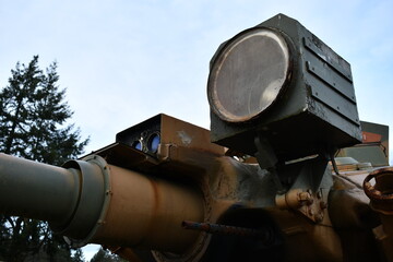 M551 Sheradin light tank. Spotlight on turret.