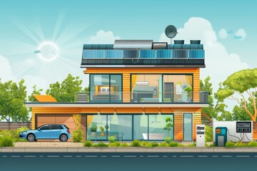 Online Platforms Transforming Highrise Urban Living: Smart Home Devices, Safety Features, and Sustainability—A Comprehensive Analysis - obrazy, fototapety, plakaty