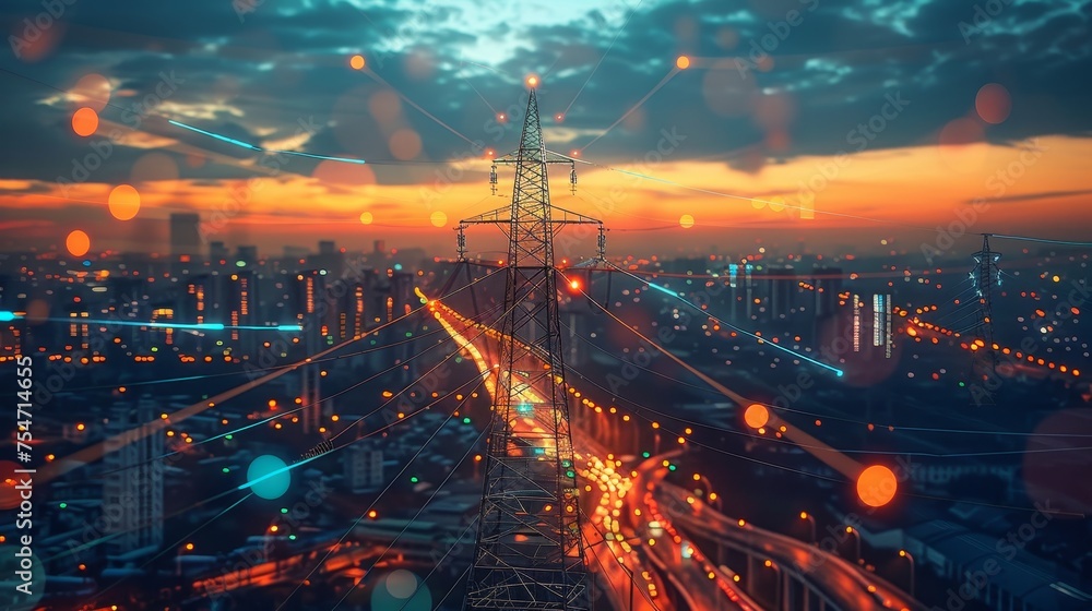 Poster an energy grid modernized with cloud computing and iot technologies
