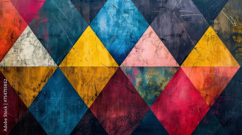 Poster an exploration of textured geometric patterns
