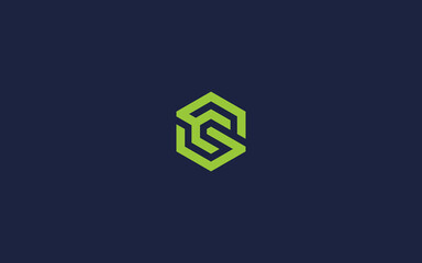 letter sc hexagon logo icon design vector design template inspiration
