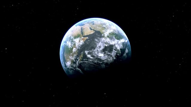 United Arab Emirates UAE Country Zoom from Space to Earth