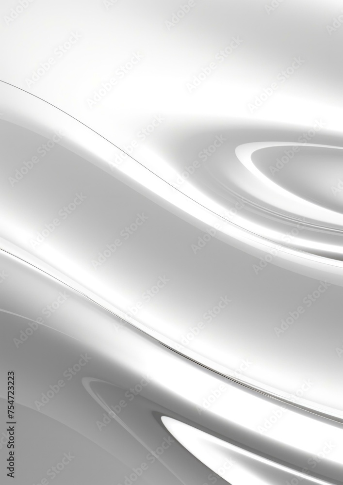 Poster a sleek and modern wave pattern on a white background. generative ai.
