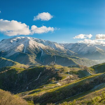 Snow gredos mountains in avila Spain
