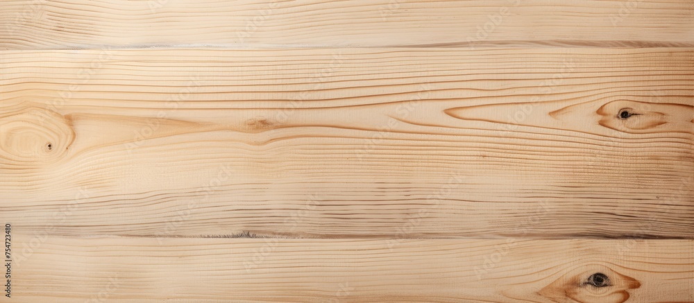 Poster a close-up view of a light soft wood surface with visible knots and grains. the knots on the wooden 