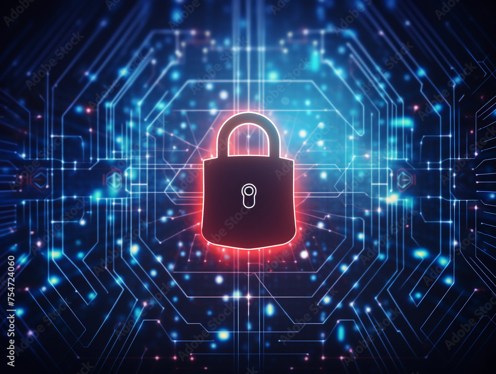 Poster binary code lock