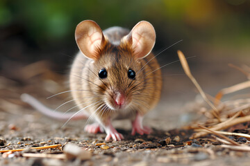 A full body shot of a Mouse, animal