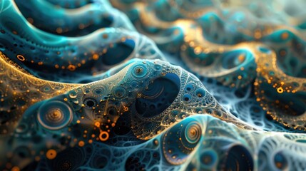 AI-generated abstract visual, showcasing unique patterns and textures created through machine learning algorithms