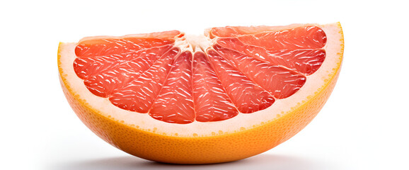 fresh grapefruit isolated on white background,Grapefruit citrus fruit with half on white
