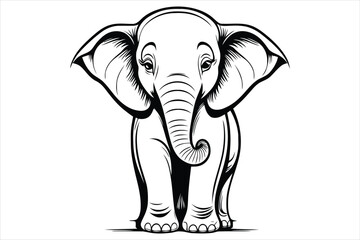 Elephant vector Illustration Art Design
