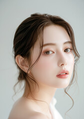 아시아인 뷰티 메이크업 모델